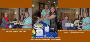 Birthday cake cutting & Long Service award presentations